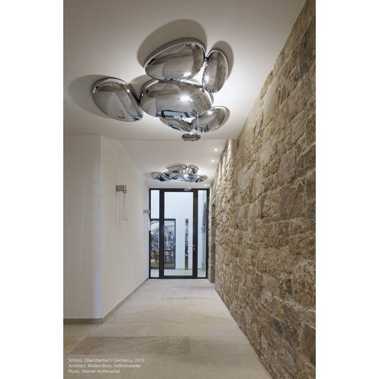 Skydro Chrome LED Flush Mount for Indoor/Outdoor Use