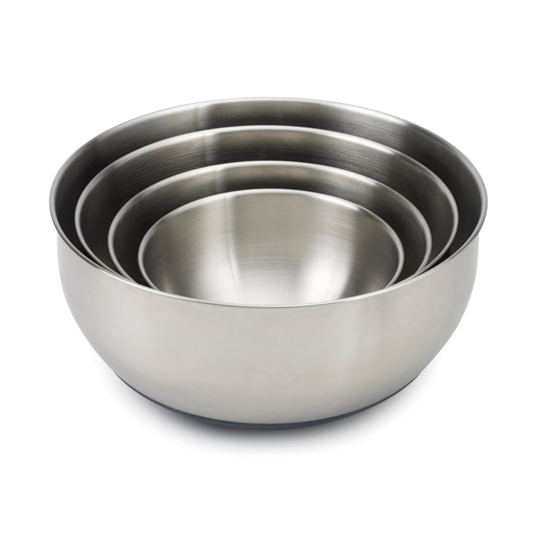 Stainless Steel Nesting Prep & Store Bowl Set with Lids
