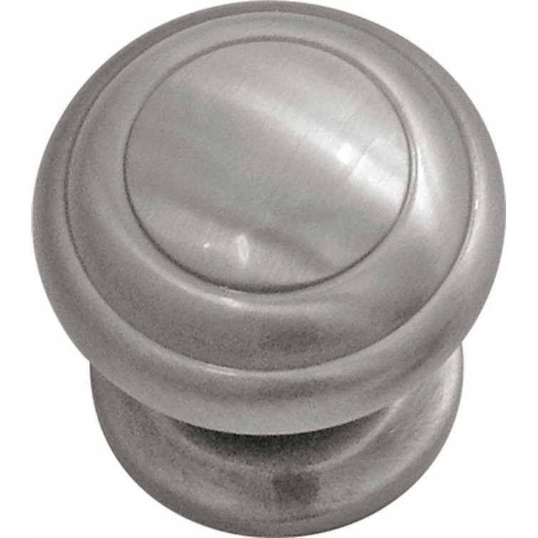 Stainless Steel Mushroom Cabinet Knob with Mounting Hardware