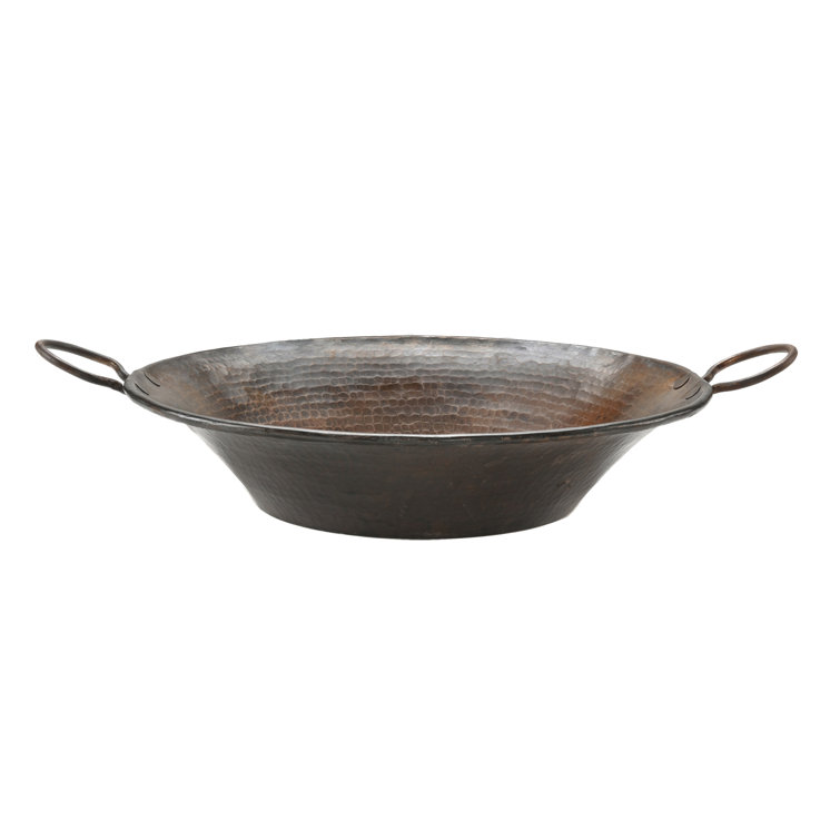 16" Round Hammered Copper Above-Counter Sink with Oil Rubbed Bronze Finish