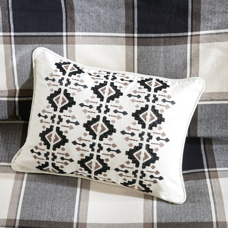 Urban Cabin Luxe Cotton Jacquard Queen Comforter Set in Brown