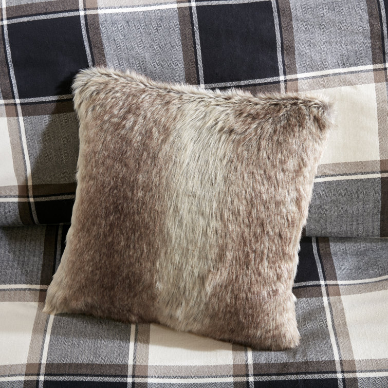 Urban Cabin Luxe Cotton Jacquard Queen Comforter Set in Brown