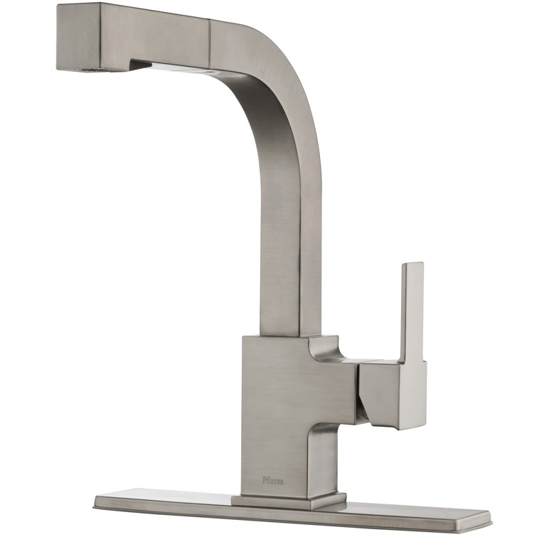 Stainless Steel Single Handle Pull-Out Kitchen Faucet