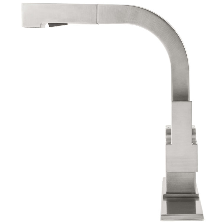 Stainless Steel Single Handle Pull-Out Kitchen Faucet