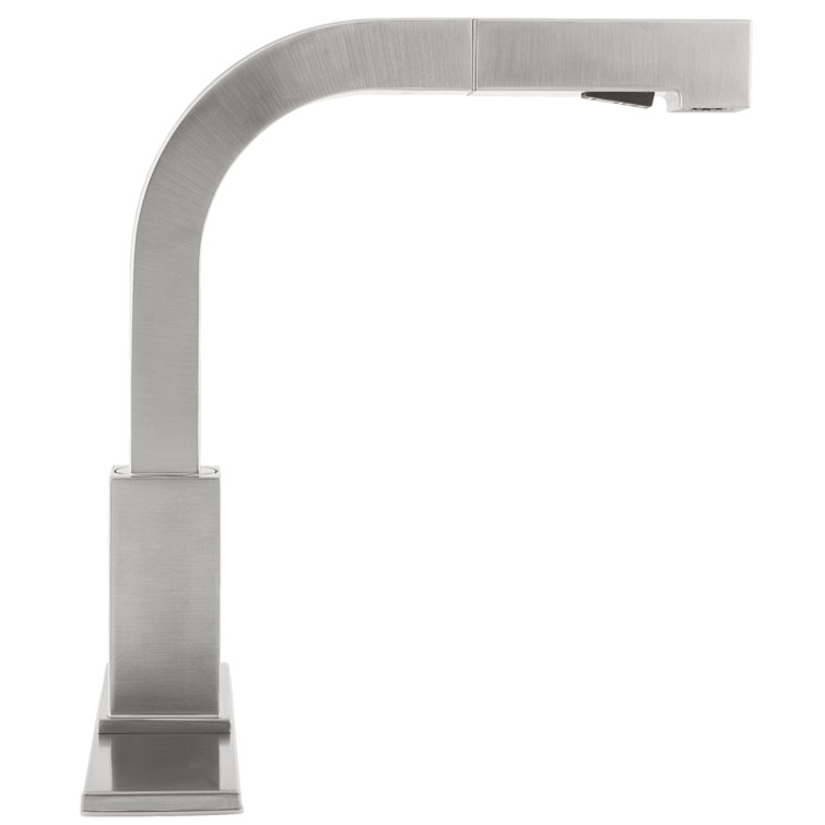 Stainless Steel Single Handle Pull-Out Kitchen Faucet