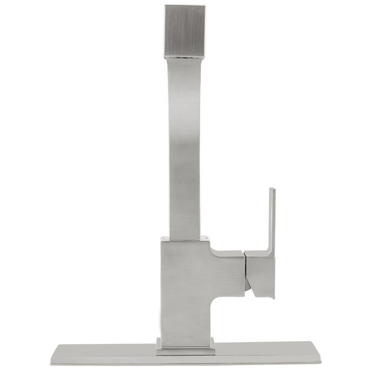 Stainless Steel Single Handle Pull-Out Kitchen Faucet