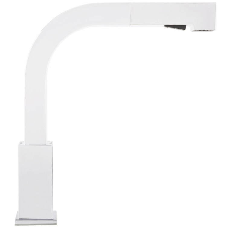 Arkitek Polished Chrome Single Handle Pull-Out Kitchen Faucet