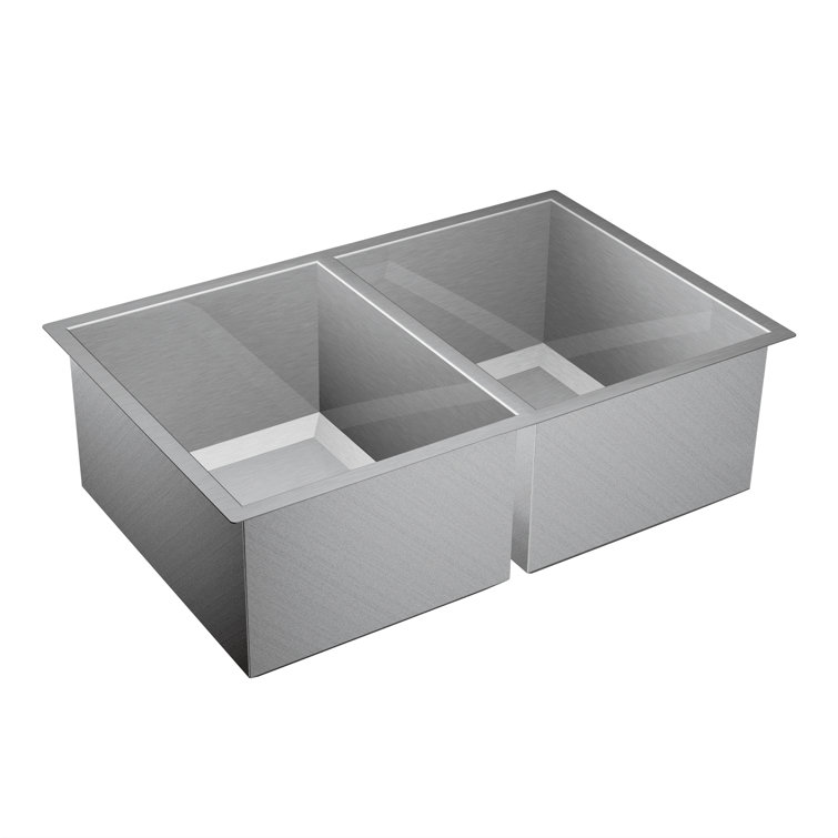 31-Inch Stainless Steel Undermount Double Bowl Kitchen Sink