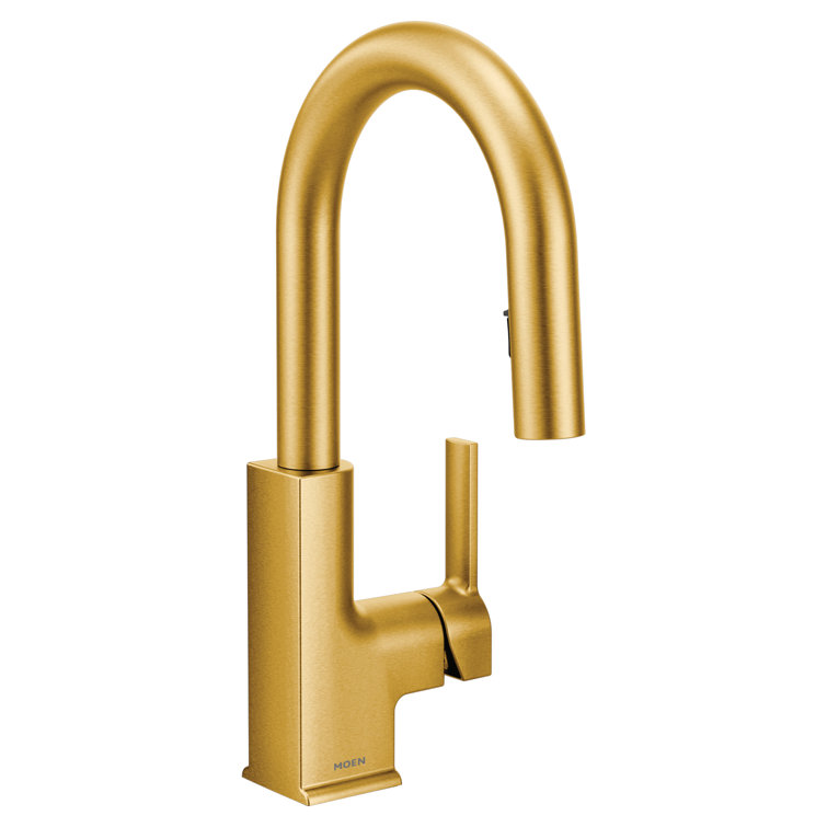 Modern 14'' Stainless Steel Pull-Out Spray Bar Faucet