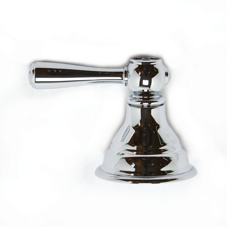 Polished Chrome Iron Modern Handle Assembly