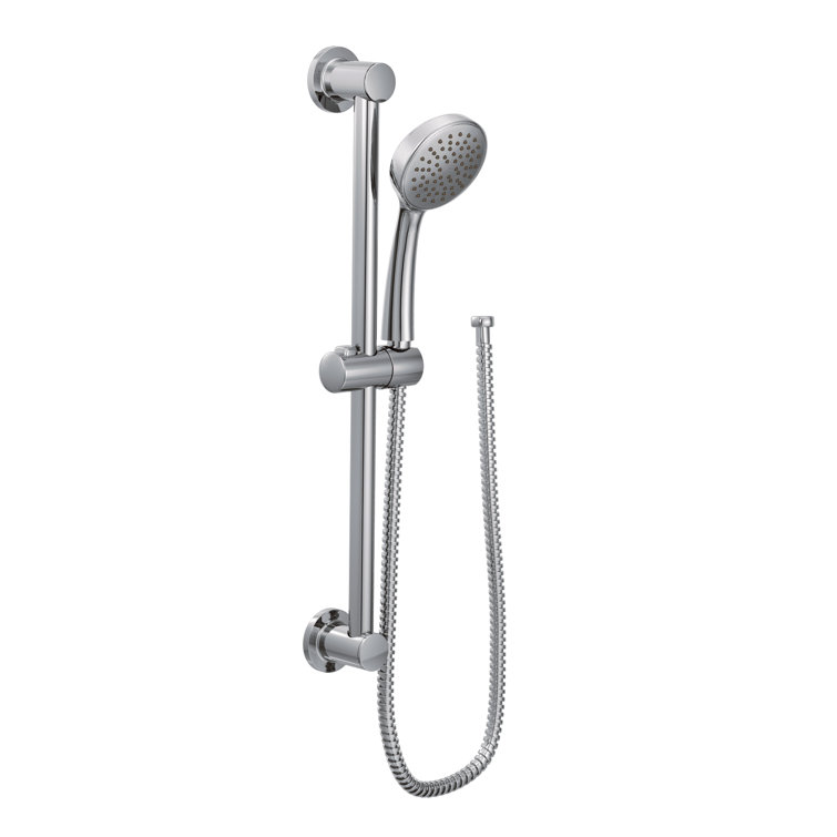 Chrome Adjustable Handheld Showerhead with Slide Bar