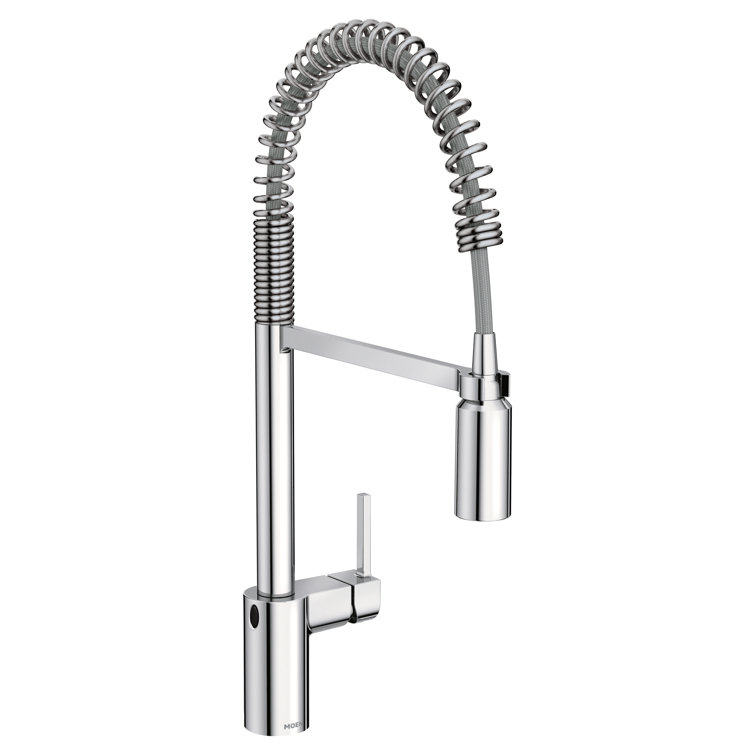 Chrome Touchless Pull-Down Kitchen Faucet with Spray