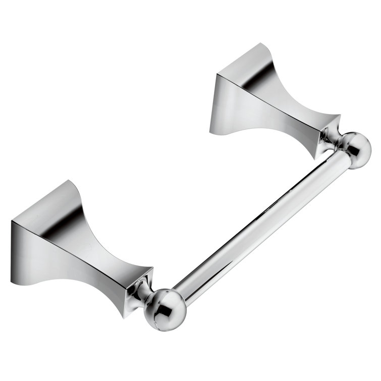 Chrome Modern Wall Mounted Pivoting Toilet Paper Holder
