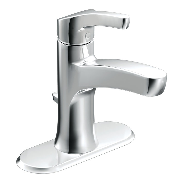 Zarina Chrome Single Hole Modern Bathroom Faucet