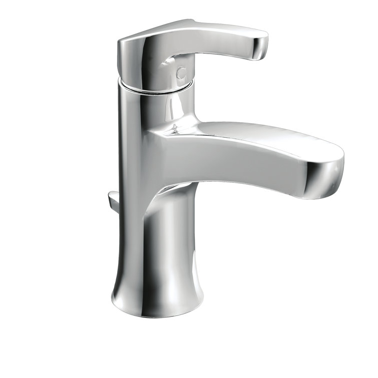 Zarina Chrome Single Hole Modern Bathroom Faucet