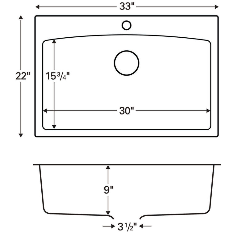 Gray Quartz Composite Single Bowl Kitchen Sink