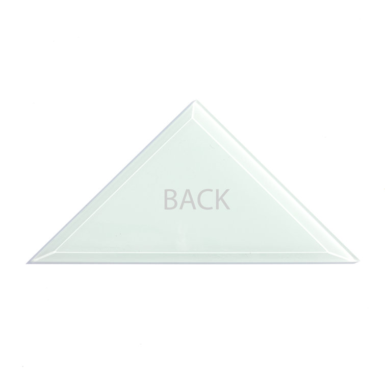Nature Collection Matte White Marble Look Triangle Tile