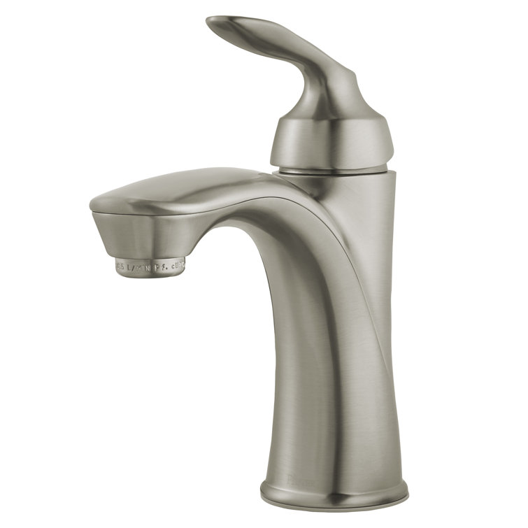 Brushed Nickel Single Handle High Arc Bathroom Faucet