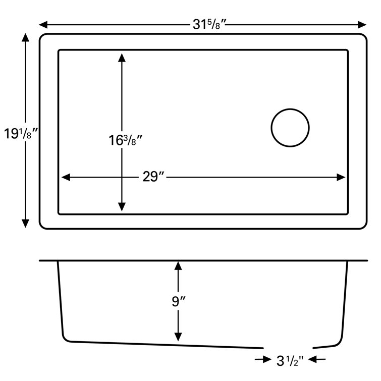 Bisque Quartz Composite Single Bowl Undermount Kitchen Sink