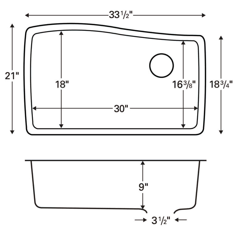 Gray Quartz Composite Single Bowl Undermount Kitchen Sink