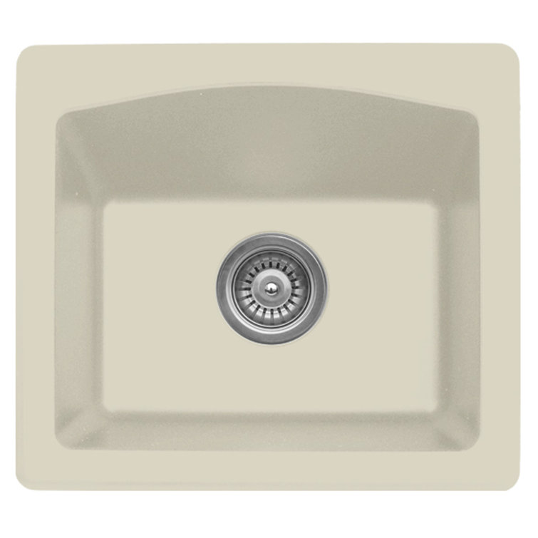 Bisque Quartz Composite Single Bowl Drop-in Farmhouse Sink