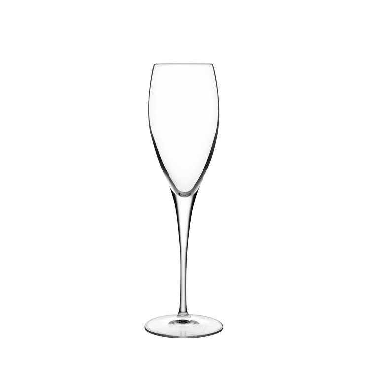 Michelangelo Clear Crystal Champagne Flutes Set of 4
