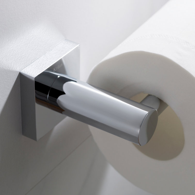 Ventus Chrome Finish Modern Wall Mount Toilet Paper Holder