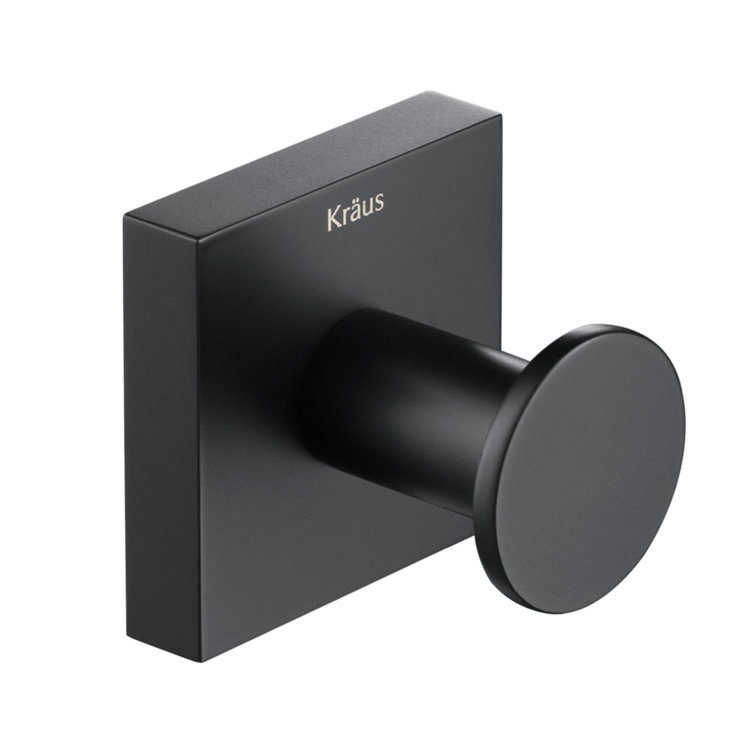 Matte Black Modern Wall Mounted Towel Hook
