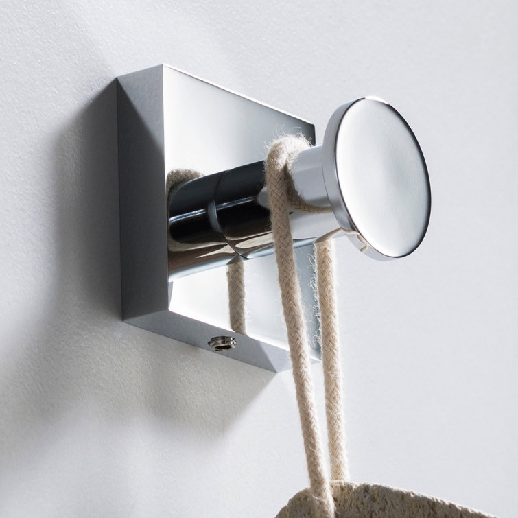 Ventus Chrome Wall Mounted Single Towel Hook
