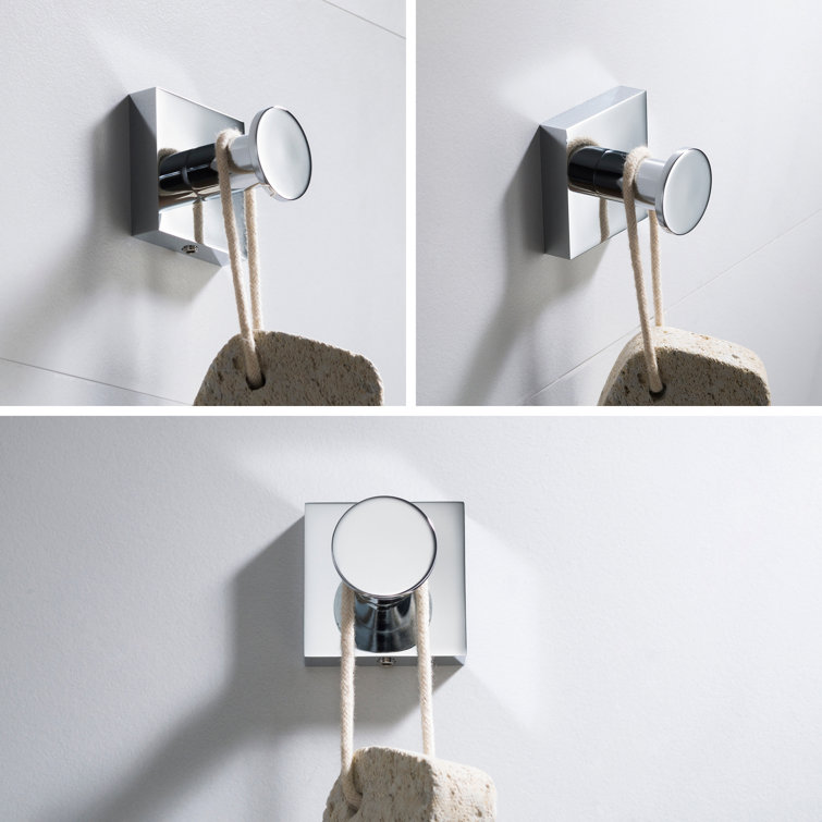 Ventus Chrome Wall Mounted Single Towel Hook