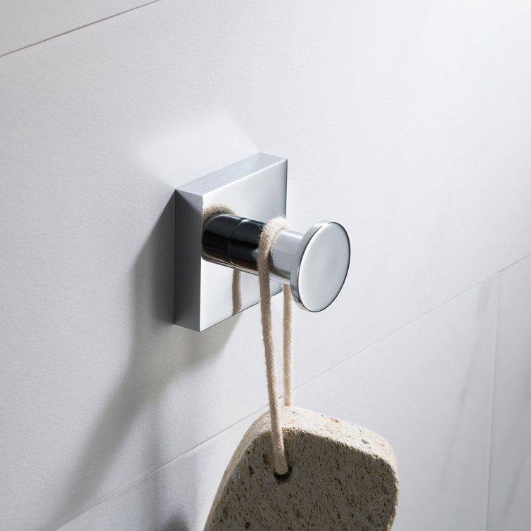 Ventus Chrome Wall Mounted Single Towel Hook
