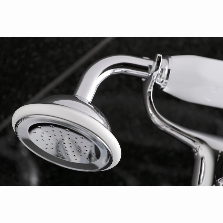 Polished Chrome Clawfoot Tub Faucet with Hand Shower
