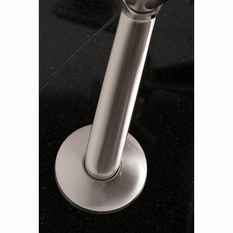 Brushed Nickel Wall Mount Clawfoot Tub Faucet with Hand Shower