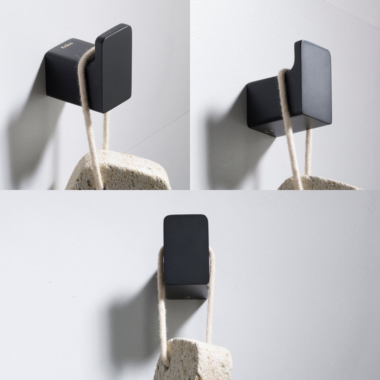 Matte Black Modern Wall Mounted Towel Hook
