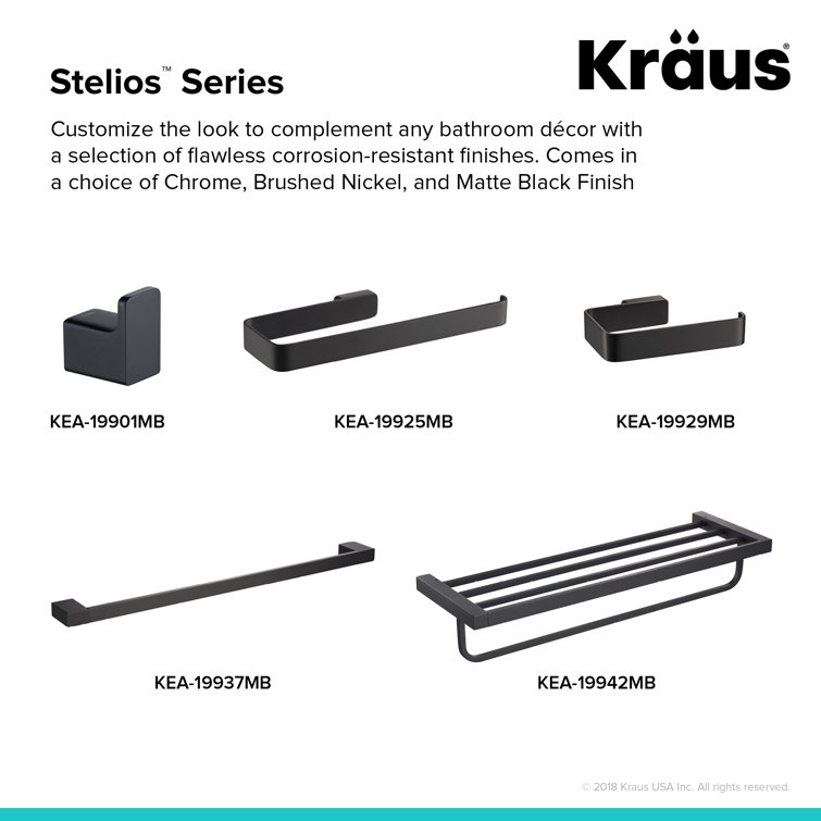 Matte Black Modern Wall Mounted Towel Hook