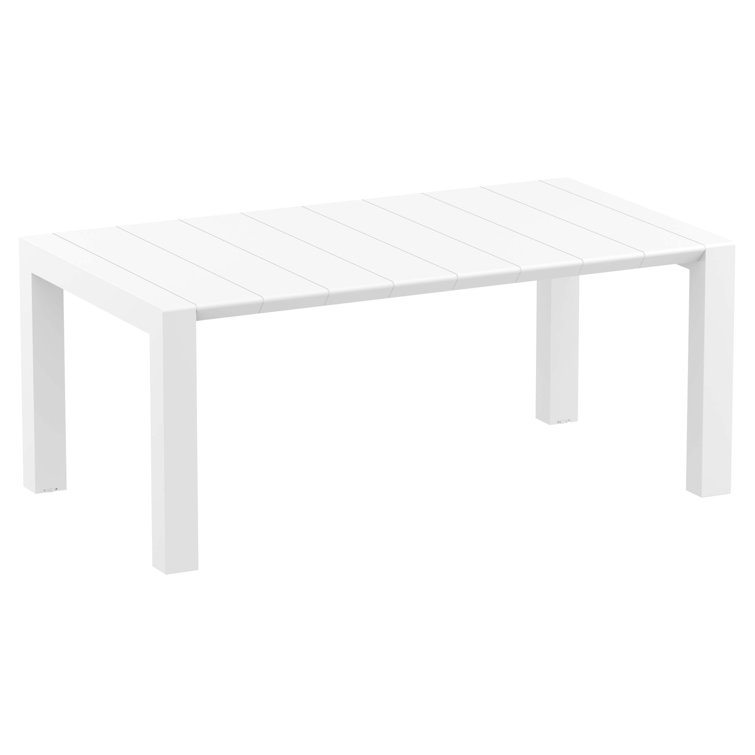 Tropical Resort 4-Person White Polypropylene Outdoor Dining Set
