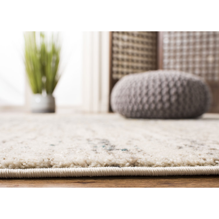 Monaco Grey and Multicolor Synthetic 10' x 14' Rectangular Rug