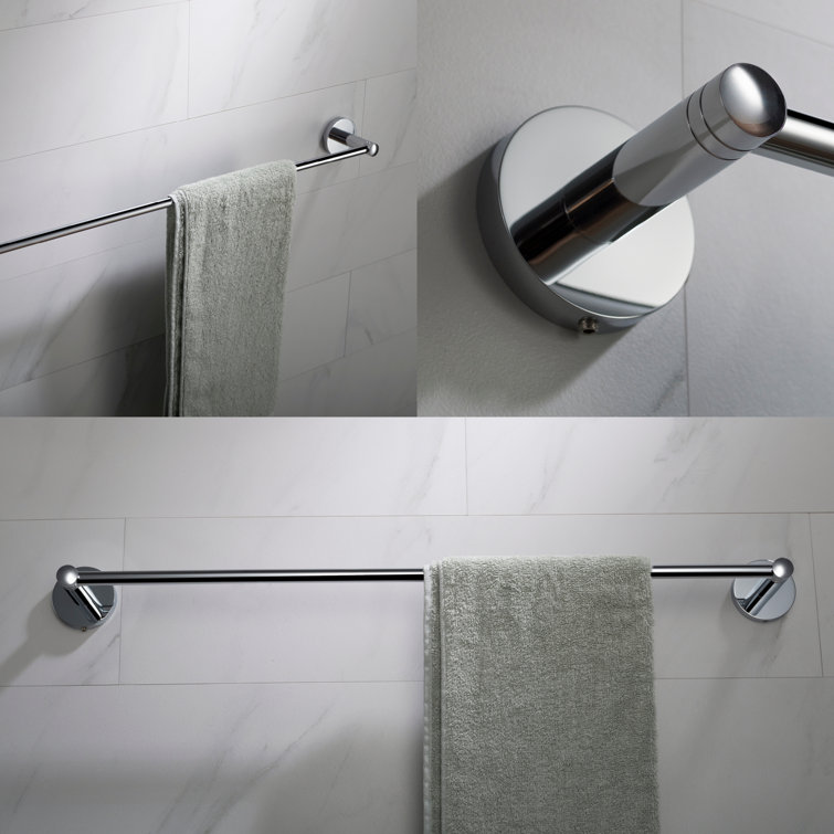 Elie Chrome 4-Piece Metal Bath Hardware Set