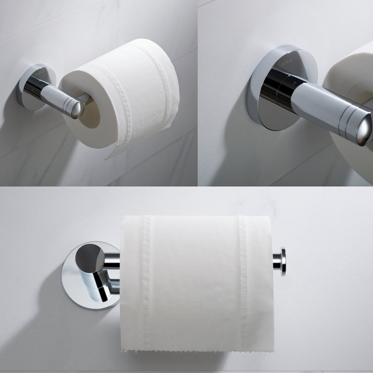 Elie Modern Chrome Wall Mount Toilet Paper Holder