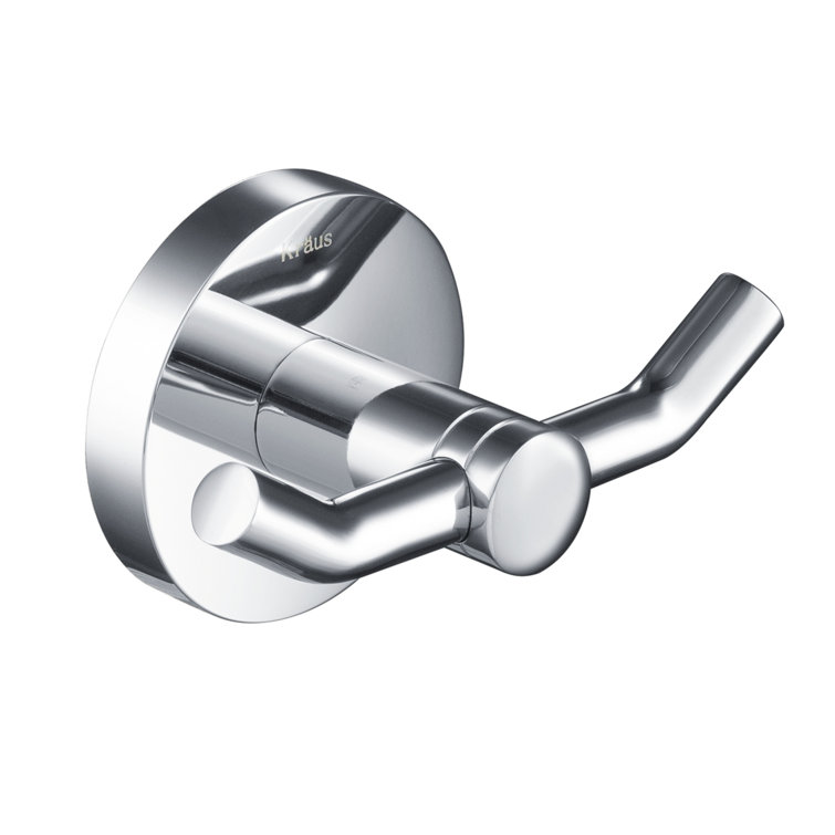 Elie Chrome Double Wall Mounted Robe Hook