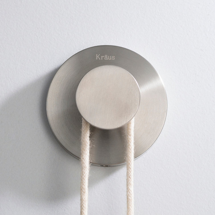Elie Brushed Nickel Wall Mounted Robe Hook