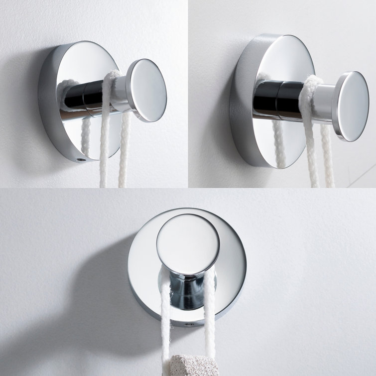 Elie Chrome Finish Wall Mounted Towel Hook