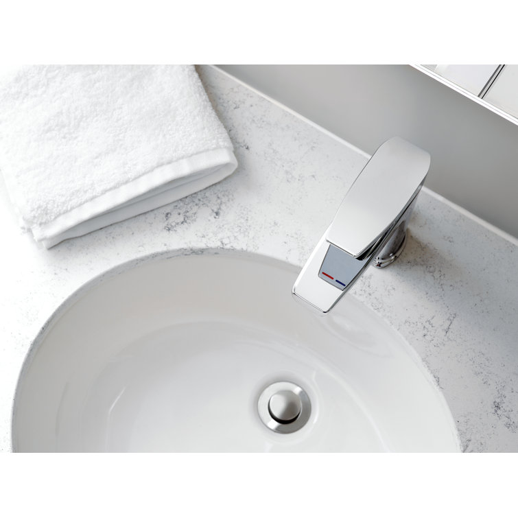 Chrome Modern Single Handle Bathroom Faucet