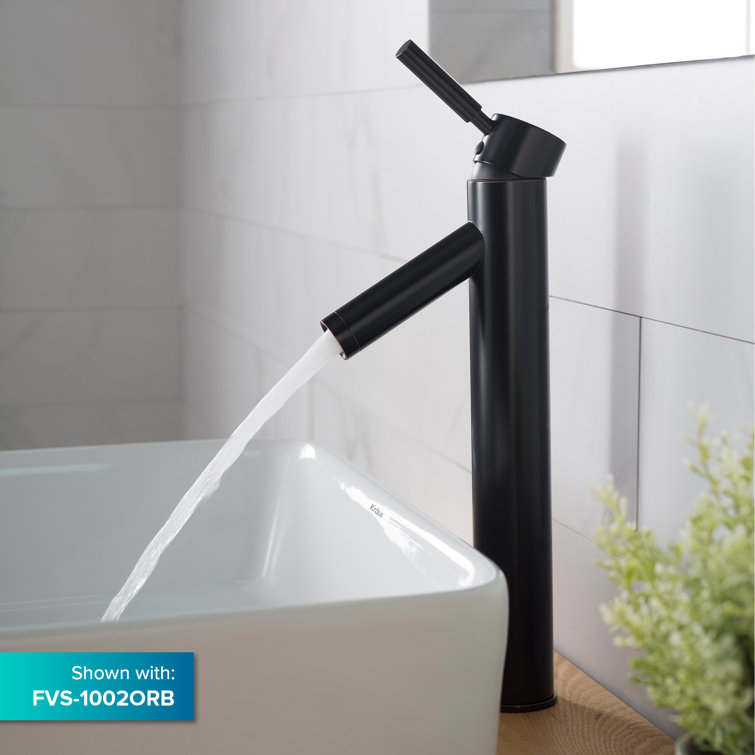 White Ceramic Rectangular Vessel Bathroom Sink