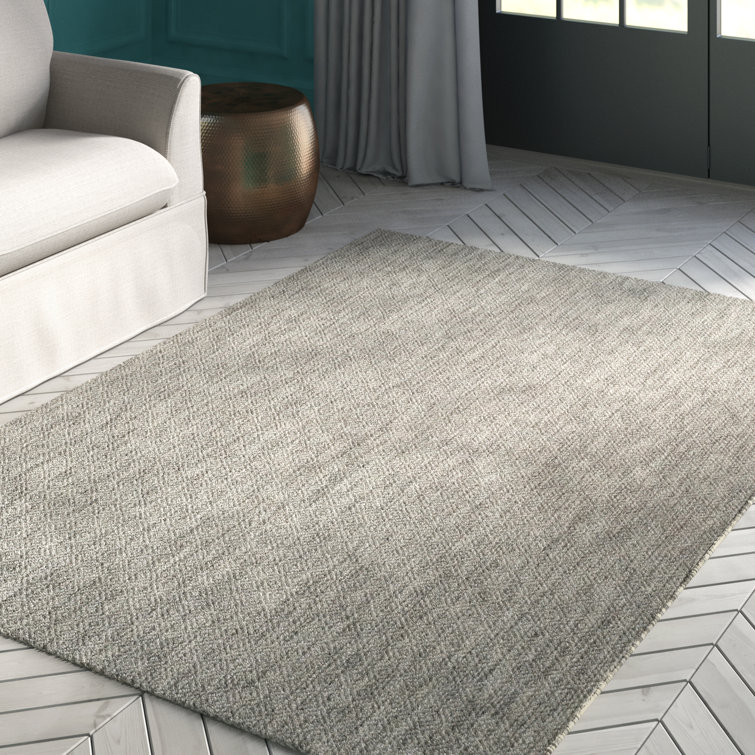 Delano Monochrome Gray Synthetic 6'7" x 9'6" Indoor/Outdoor Rug