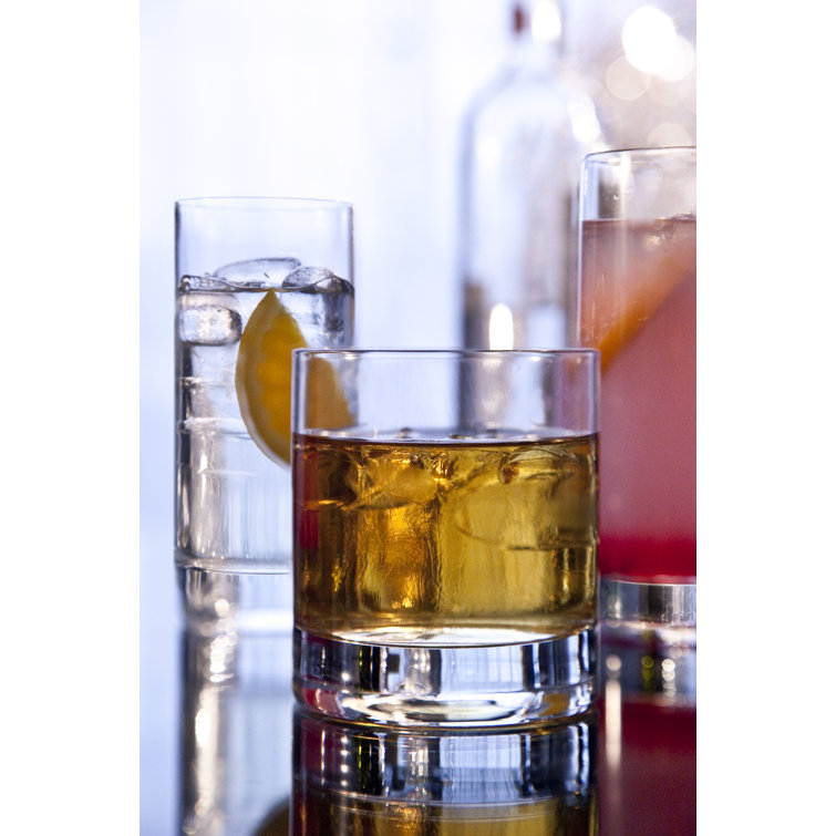 Luigi Bormioli Classico 13.5 oz Clear Crystal Whiskey Glass Set