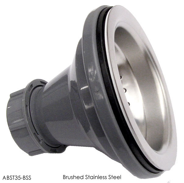 3.5'' Brushed Stainless Steel Basket Strainer Drain