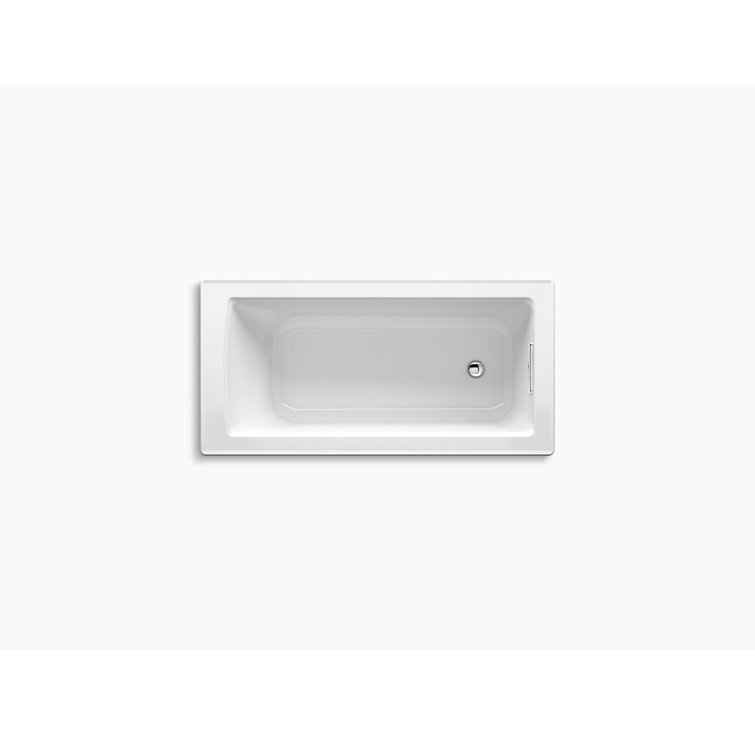 Archer ExoCrylic 60" White Drop-in Soaking Bathtub