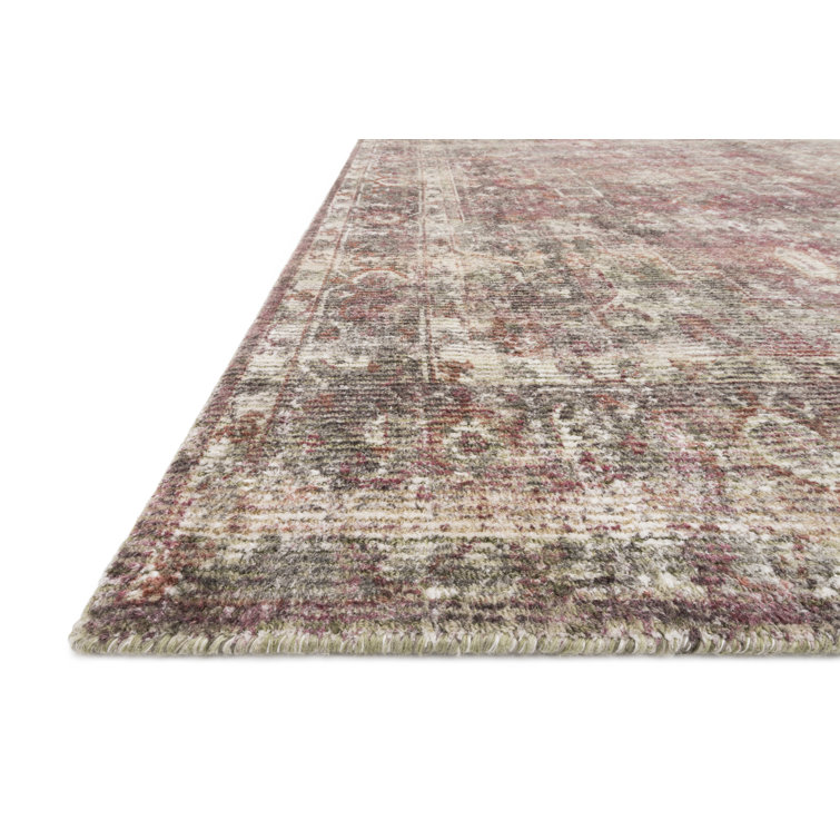 Handmade Berry Wool Tufted Rectangular Rug 7'9" x 9'9"