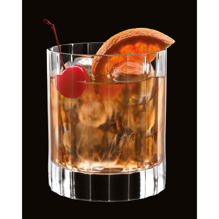 Luigi Bormioli Bach 11.25 oz Clear Double Old Fashioned Glasses Set